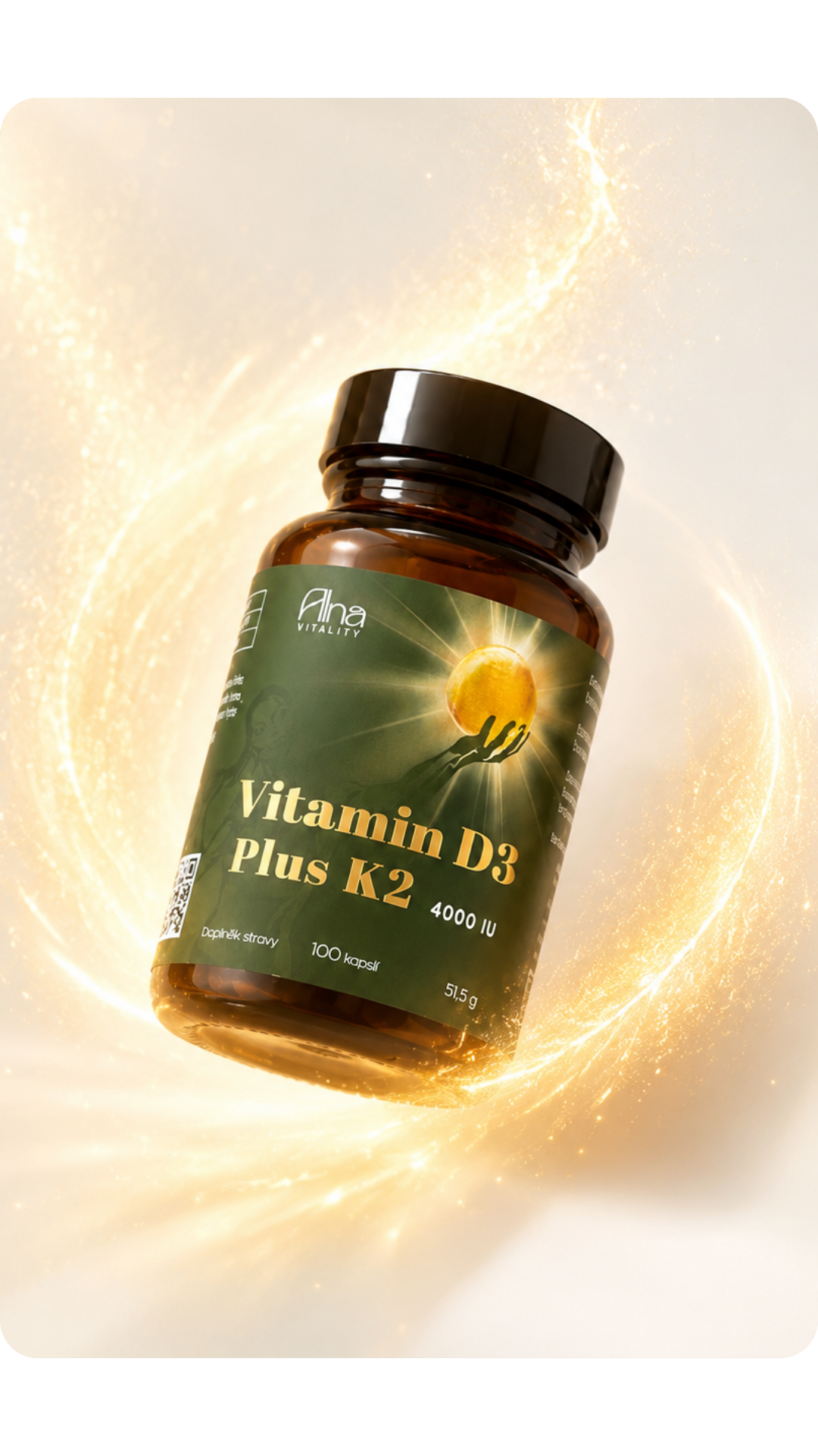 Vitamin D3 Plus K2 Alna Vitality